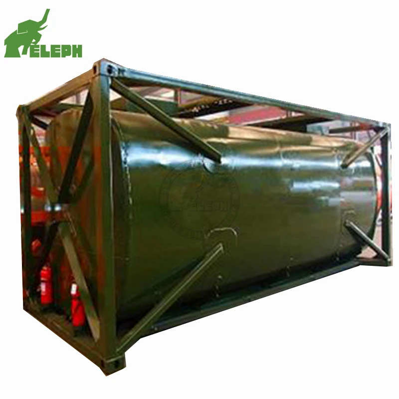 Transport liquid industrial gases used iso tank container for sale