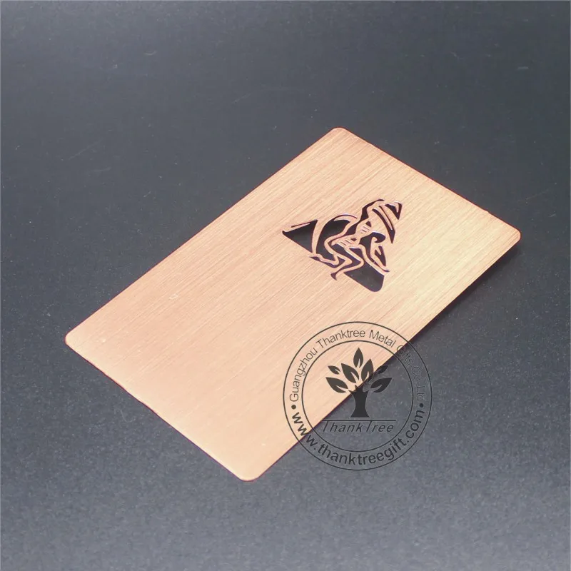 
manufacture wholesale brushed surface stainless steel and brass metal blank card business card 