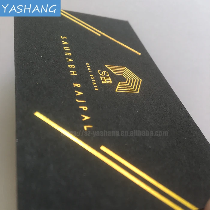Both side gold foil visiting card design sample customize your business card