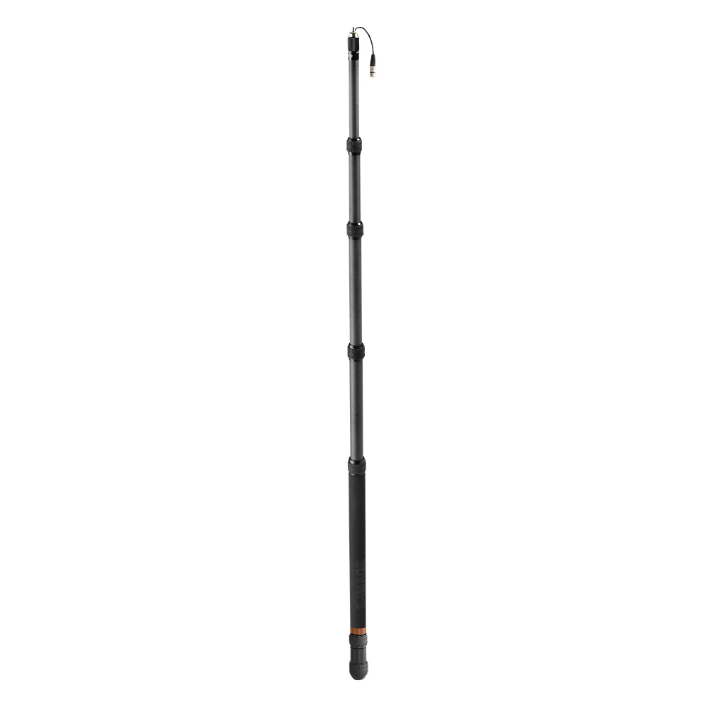 E-IMAGE BC12P 5 sections  Newly Carbon Fiber Telescoping Boom Pole with integrated XLR cable