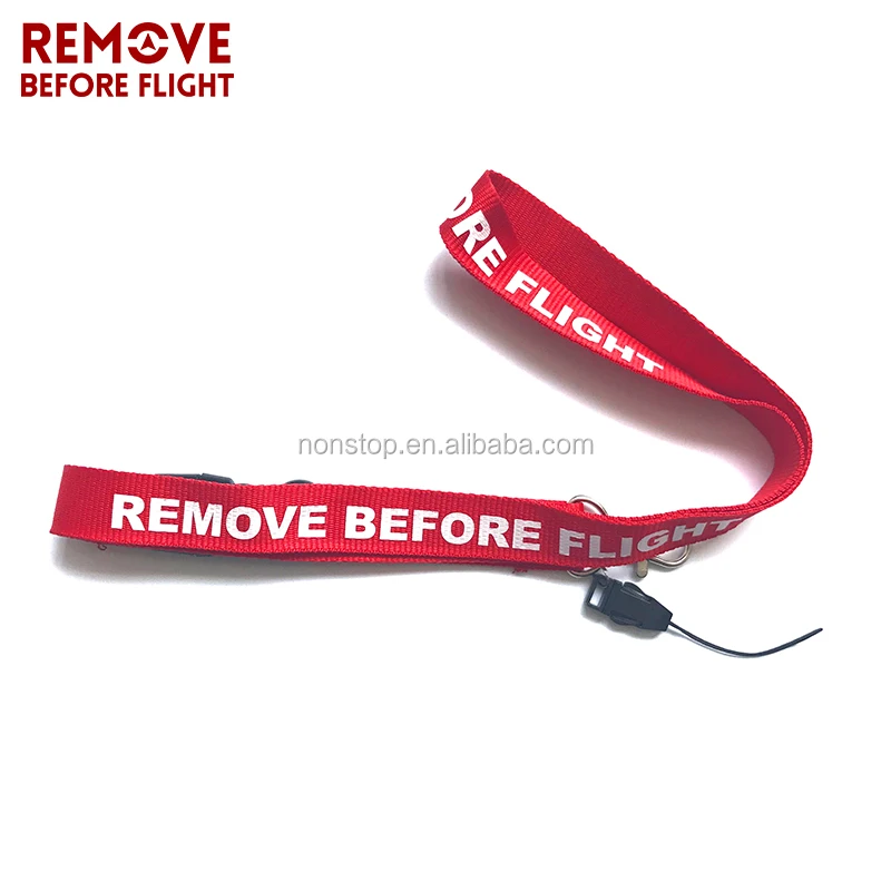 REMOVE BEFORE FLIGHT Lanyard Keychain