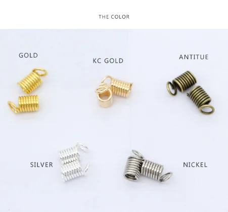 Factory wholesale african crochet hair wire wrapped dreadlock beads