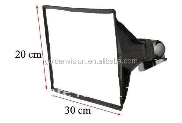 Universal Foldable Flash Diffuser 20 x 30 cm soft Box Photo Studio Accessories For Most External Flash