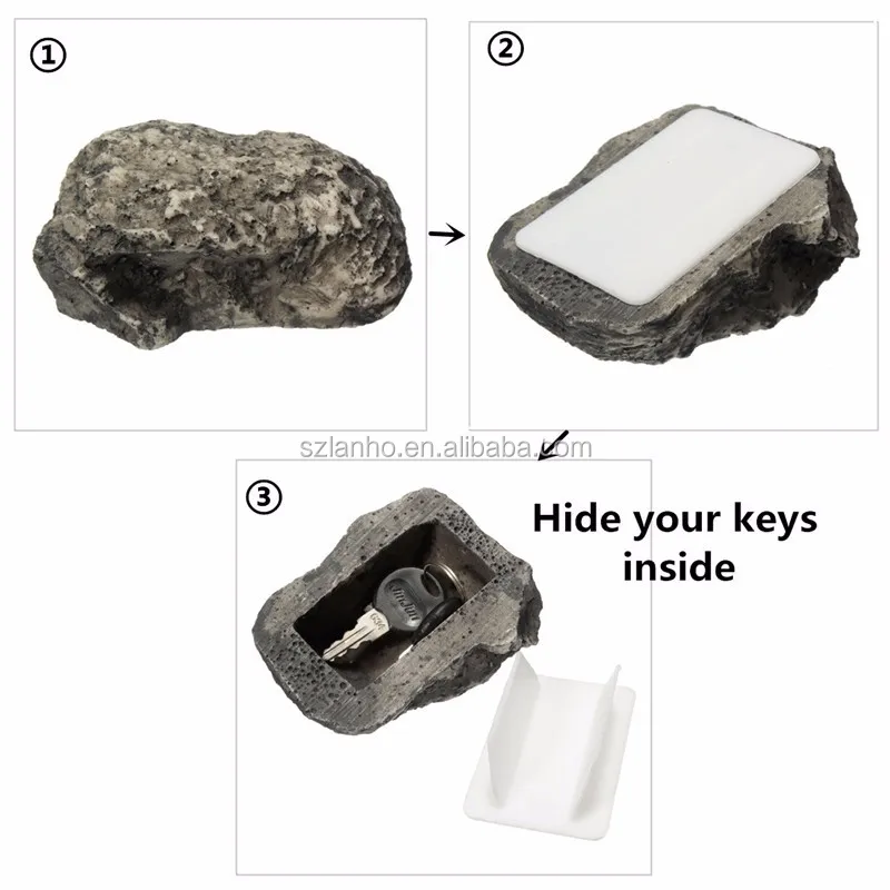 NEW Key Box Rock Hidden Hide In Stone Security Safe Storage Hiding Outdoor