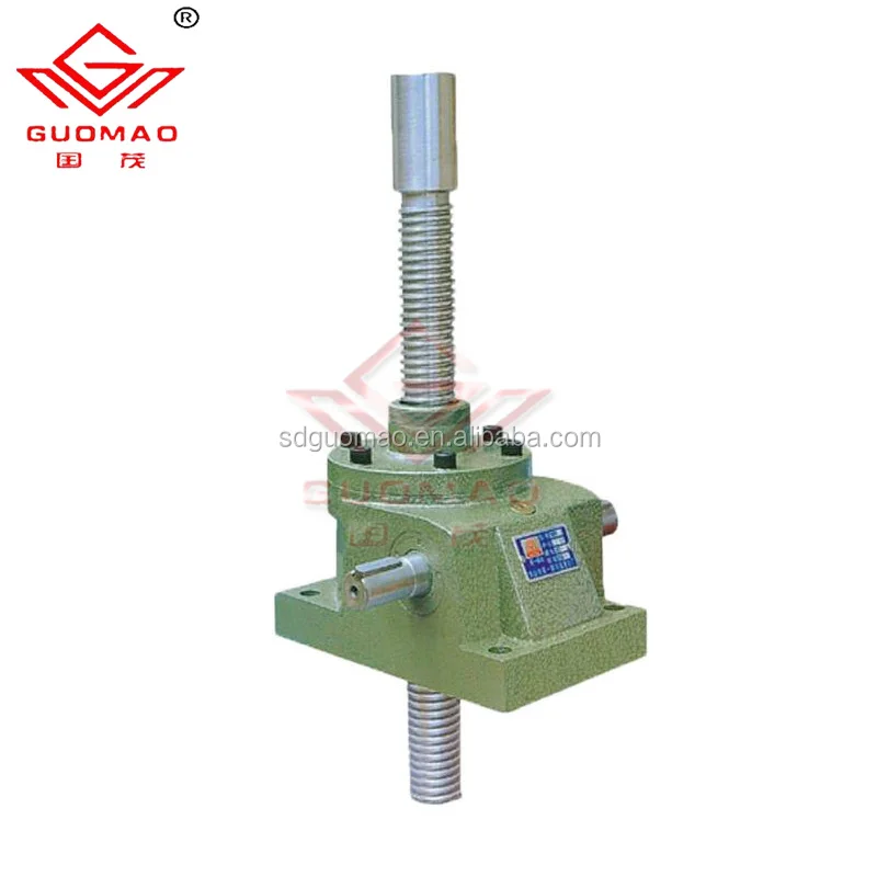 
China SWL gear reducer with worm screw jack for electrical engineering adjustable screw jacks 