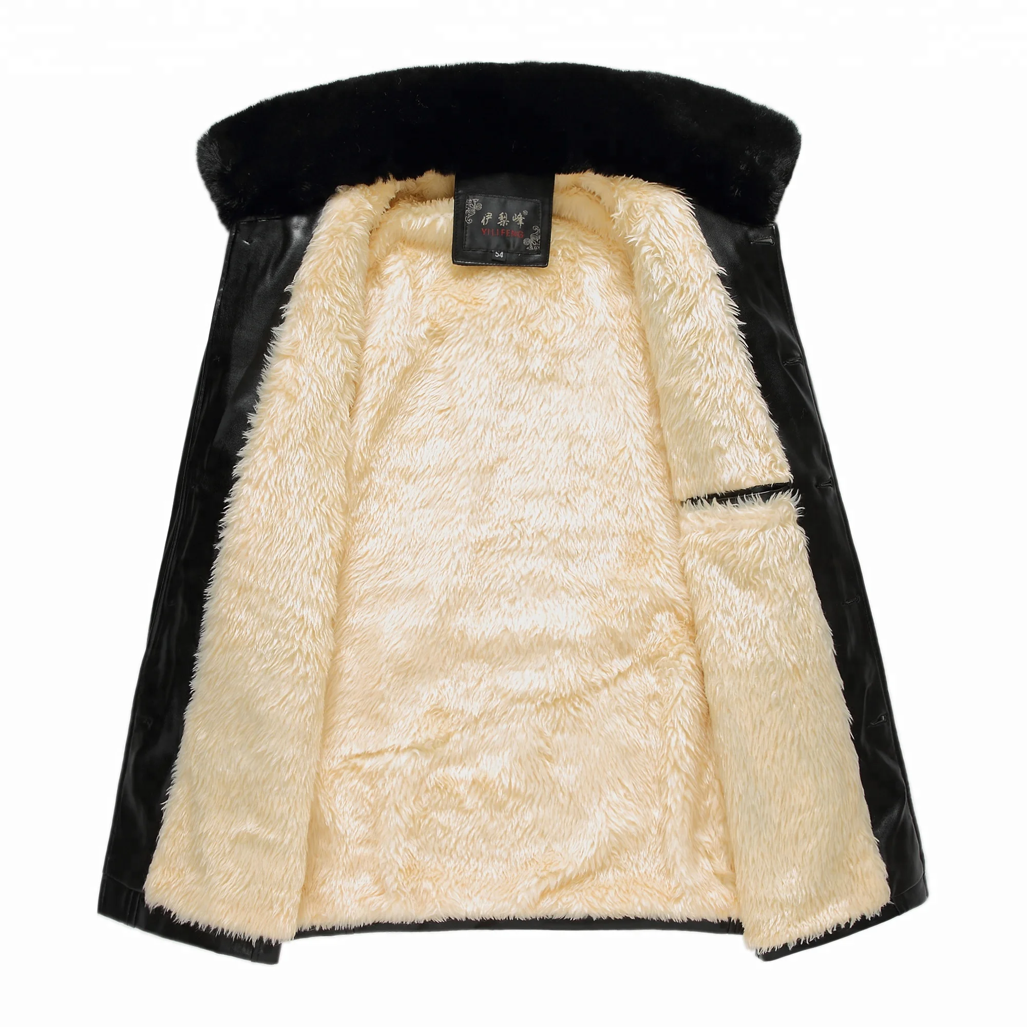 fashion leather jacket custom material man PU leather jacket with bulk wholesale