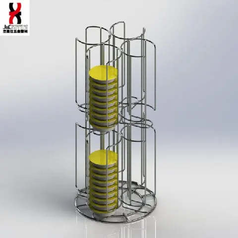 fancy gift 2 tier metal tassimo capsule 80 pod holder