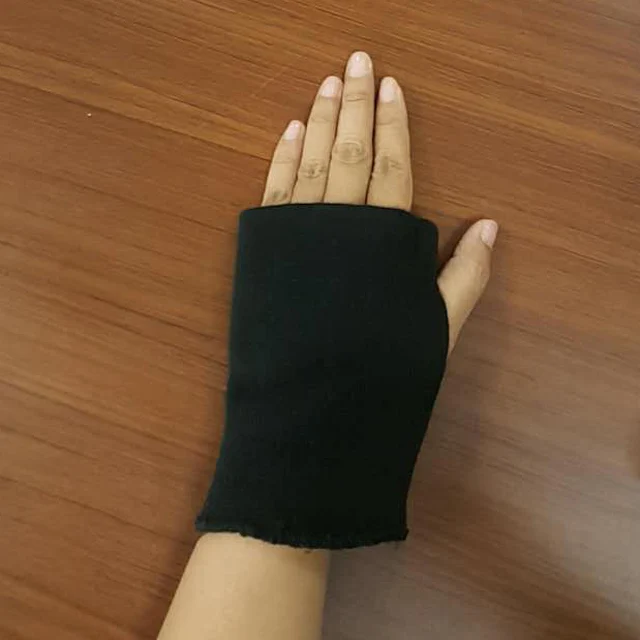 Wholesale in stock warm and comfortable full polyester fabric knitted ribbed cuffs collars for winter clothes