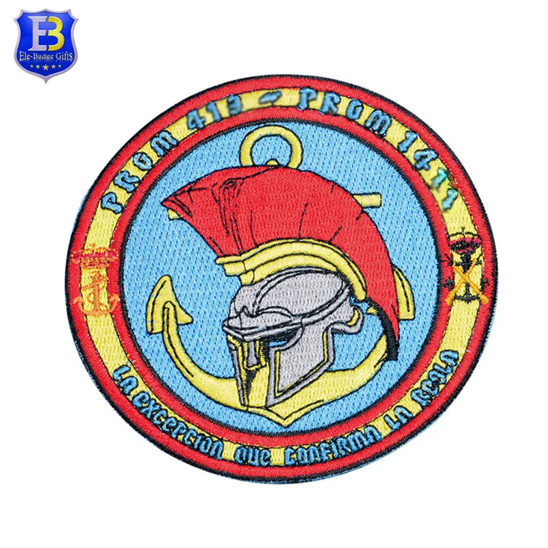 Hot sale china manufacturer directly make iron on skull heads embroidery patch for garment