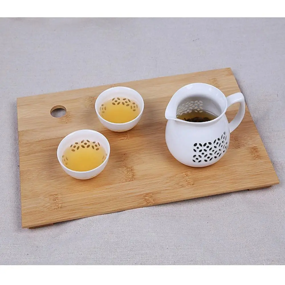 atural Bamboo Wood Storage Box with Dividers Creative Multi Use as Snack Organizer Pantry Fruits Basket Serving Tray Container