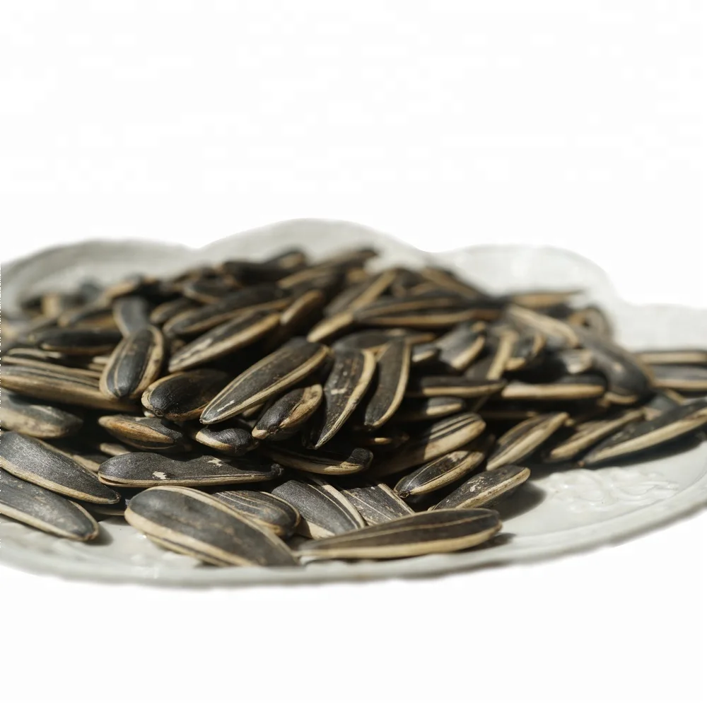 
2017 crop Chinese roasted black sunflower seeds three brow with shell in high quality snack wholesale 