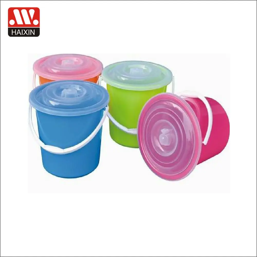 plastic bucket with metal handle bucket without lid 30L