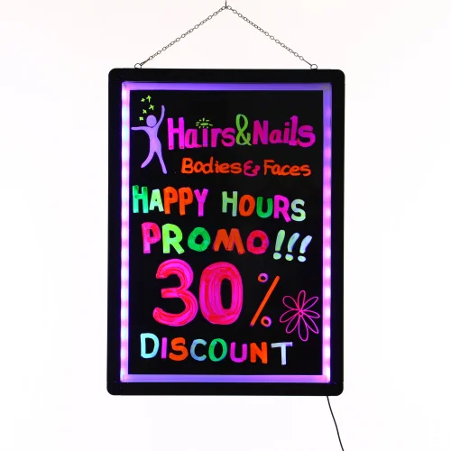 
Best acrylic led electronic advertising bulletin board 