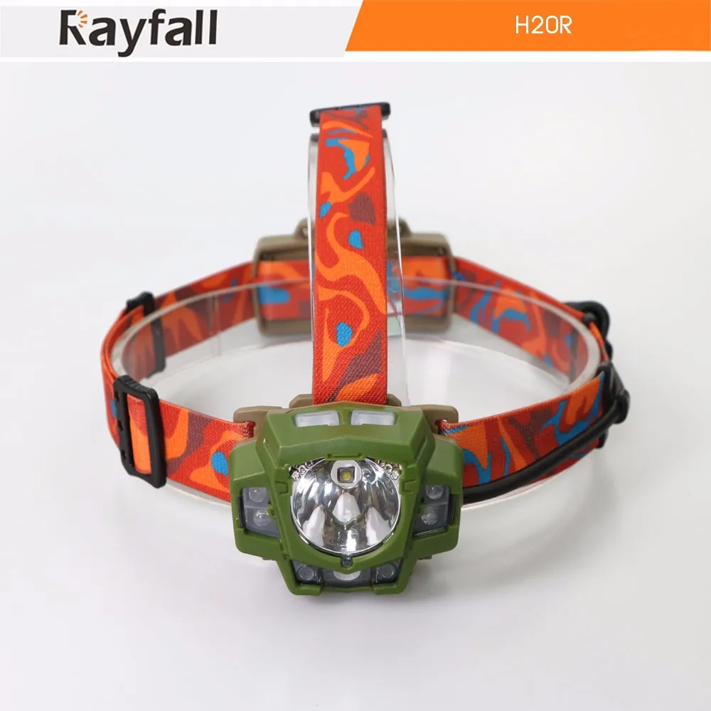 Красный светодиодный налобный фонарь на заказ, перезаряжаемый