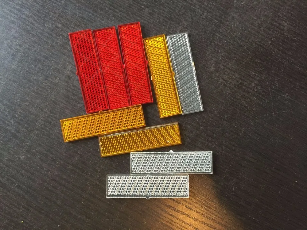 7.9x2.1cm plastic reflector reflective panel strip for road studs