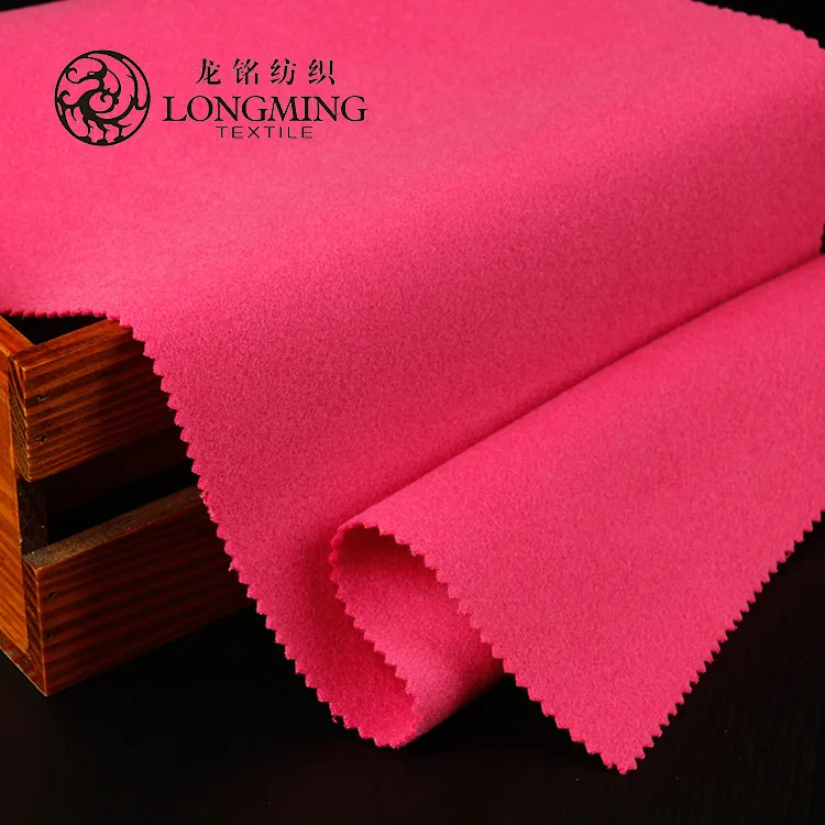 Shaoxing textile China sale 100% polyester fiber tricot brush yarn dyed blend winter velour fabric