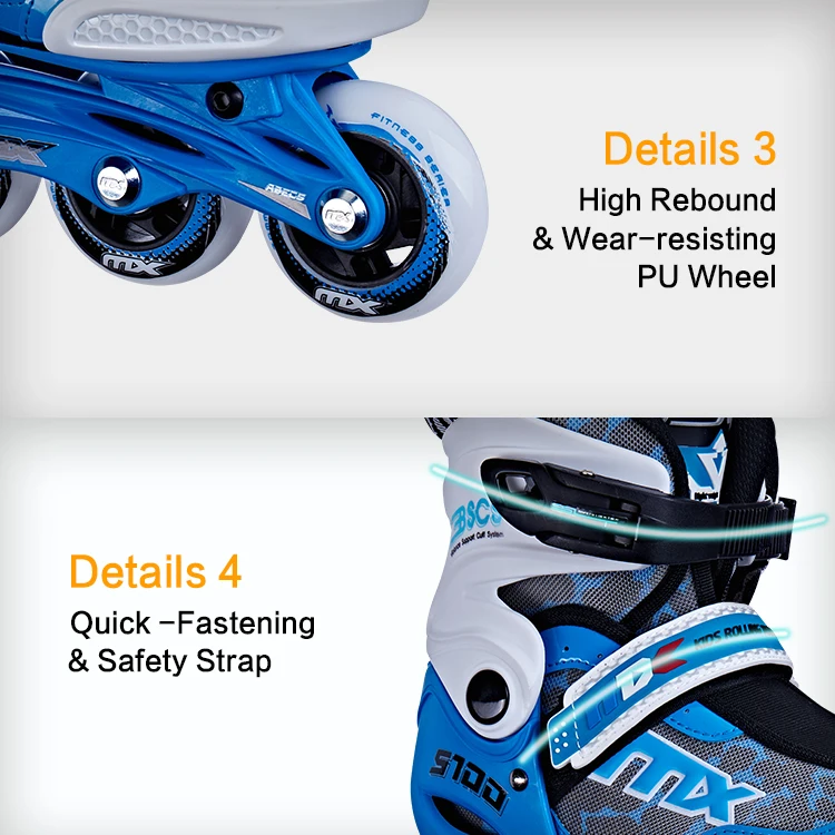 Free Logo Customization Junior Single Row Kids Skates