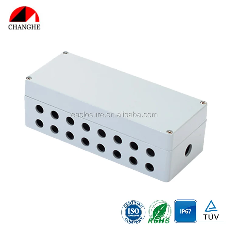 Custom IP67 die cast aluminium waterproof enclosure / aluminum junction box / aluminium electronics enclosure