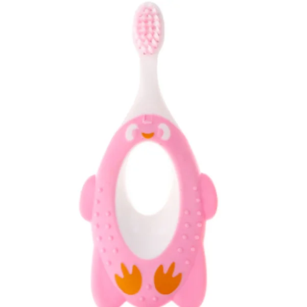 Зубная щетка с мягкими волосами для детей, детская зубная щетка с мультяшным рисунком для обучения младенцев