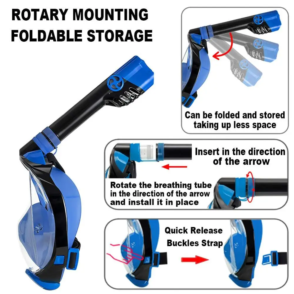2021 оборудование для дайвинга с подвижным креплением на 180 градусов для маски для подводного плавания на все лицо маска для дайвинга