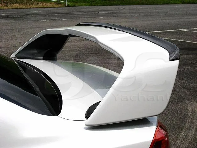 Trade Assurance Carbon Fiber Gurney Flap Fit For 2008-2017 Lancer Evolution EVO 10 X VTX Style Rear Spoiler Wing