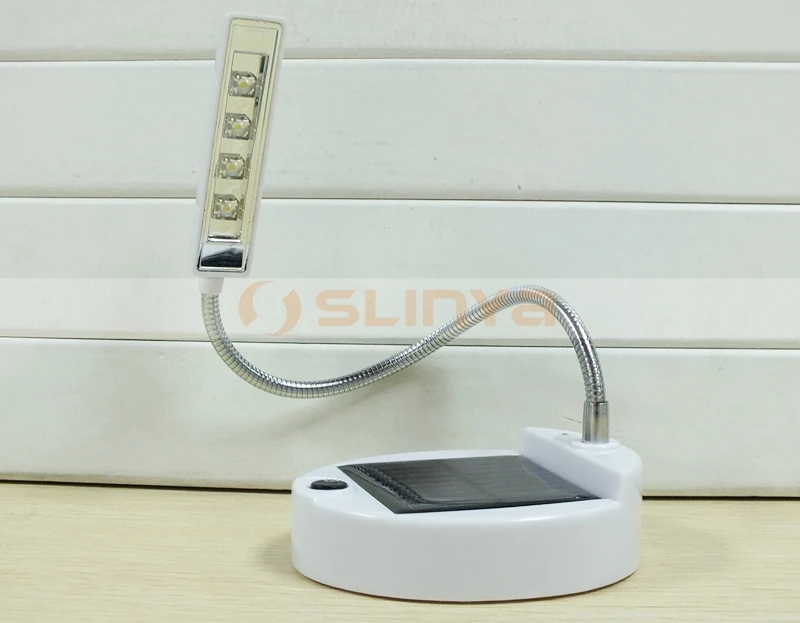 Solar Plastic Study Indoor Rechargeable Battery Operated LED Table Lamp