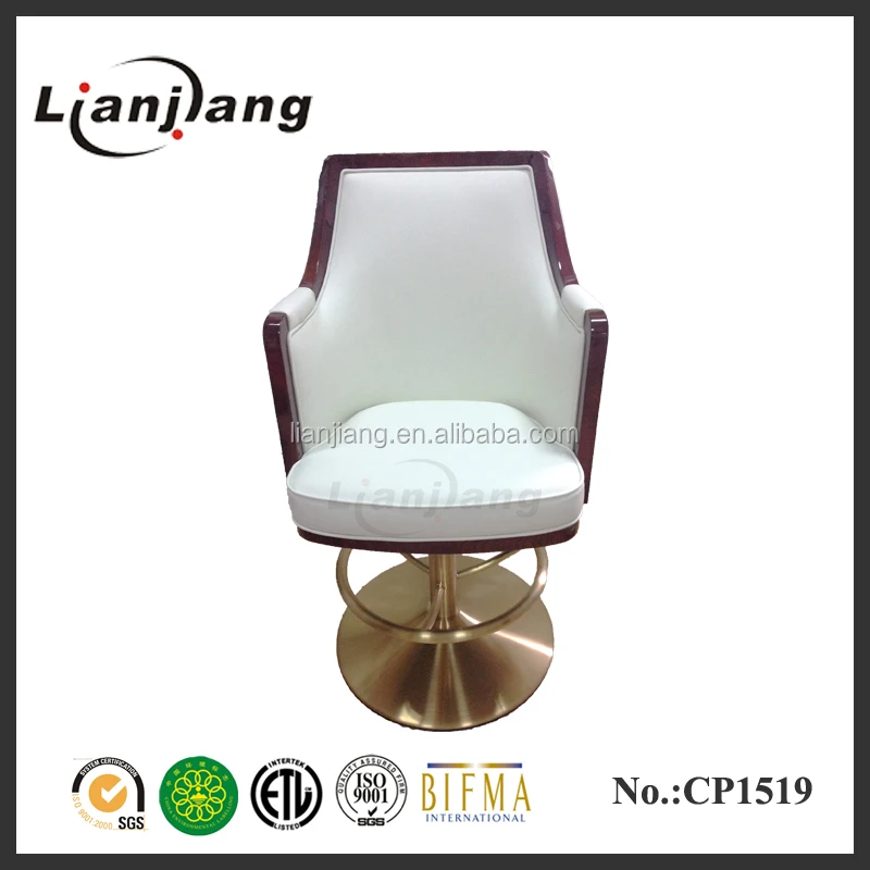 high quality leather Texas poker chair casino chair base manufacturers