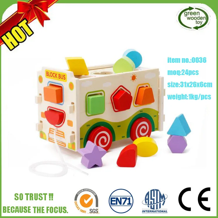 
TOP Model Wooden London Bus Toys , Wooden Toy Bus 