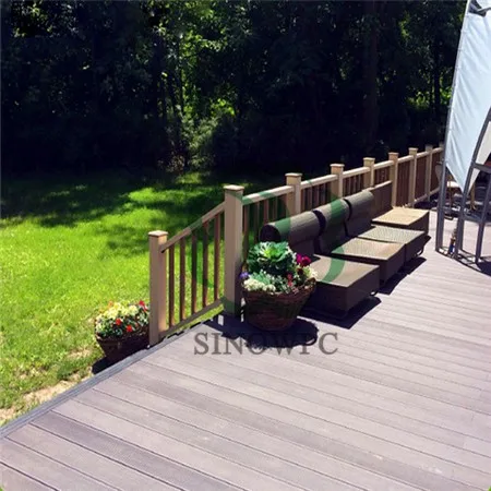 70x40mm WPC wood plastic composite handrails/railing for stair, bridge with SGS CE ISO