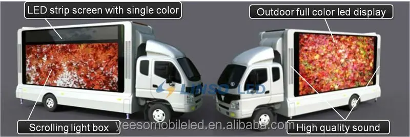 Led Mobile Truck with advertising led billboard