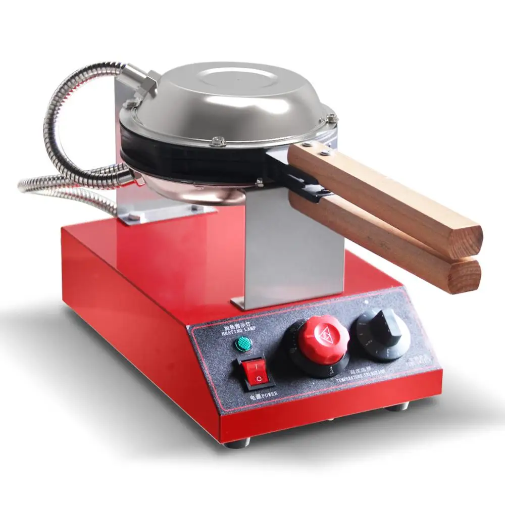 
Best Price Commercial electric hong kong cone machine egg bubble waffle maker red color 