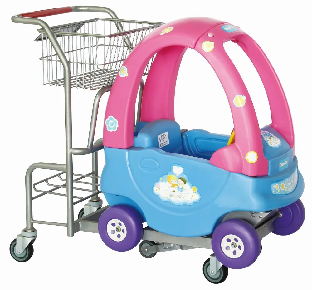 Детская/детская тележка для супермаркета с игрушечной тележкой