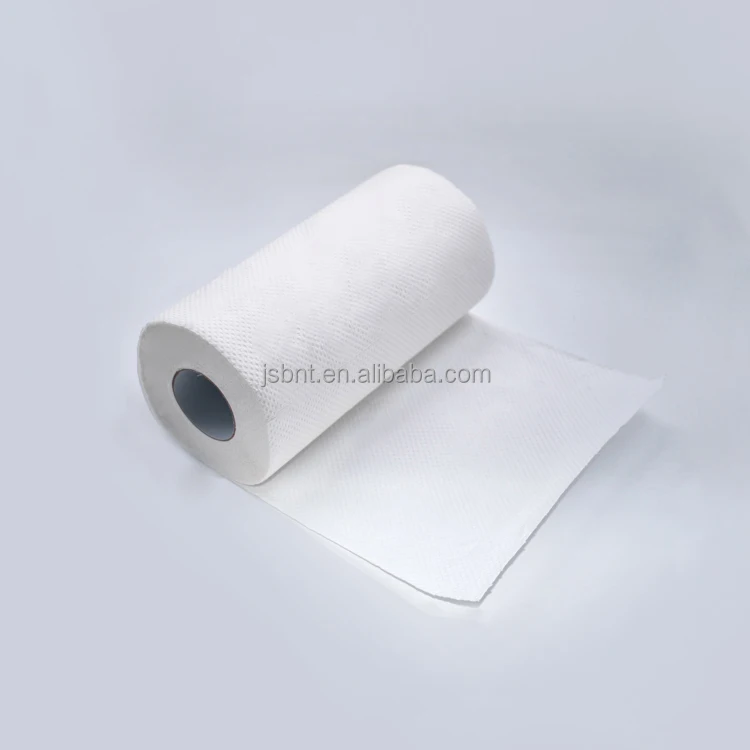 Disposable Bamboo Pulp Paper Towel 2 Ply Strong Oil Water Absorption Embossing Kitchen Paper