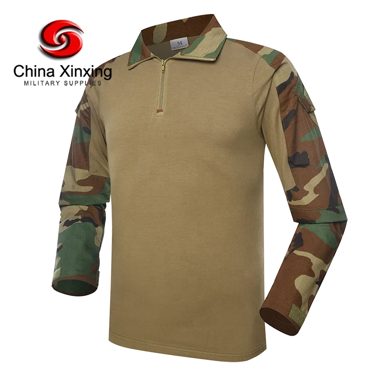 Tactical Uniform XINXING GUANGZHOU TU02  Security Guard Uniforms Tactical Woodland Camouflage Uniform