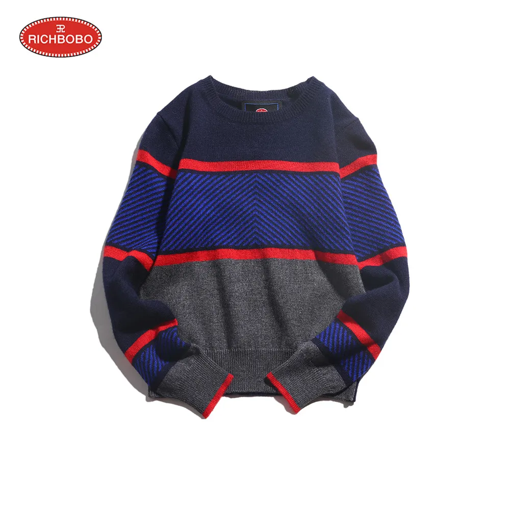 
High quality new fashion knitted kids cotton pullover Child sweater custom 