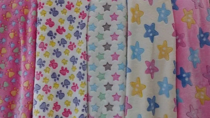 printed jacquard coral fleece fabric