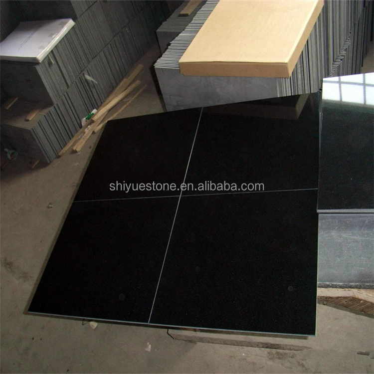 Cheapest Natural Stone China Shanxi Black Granite Floor Tiles