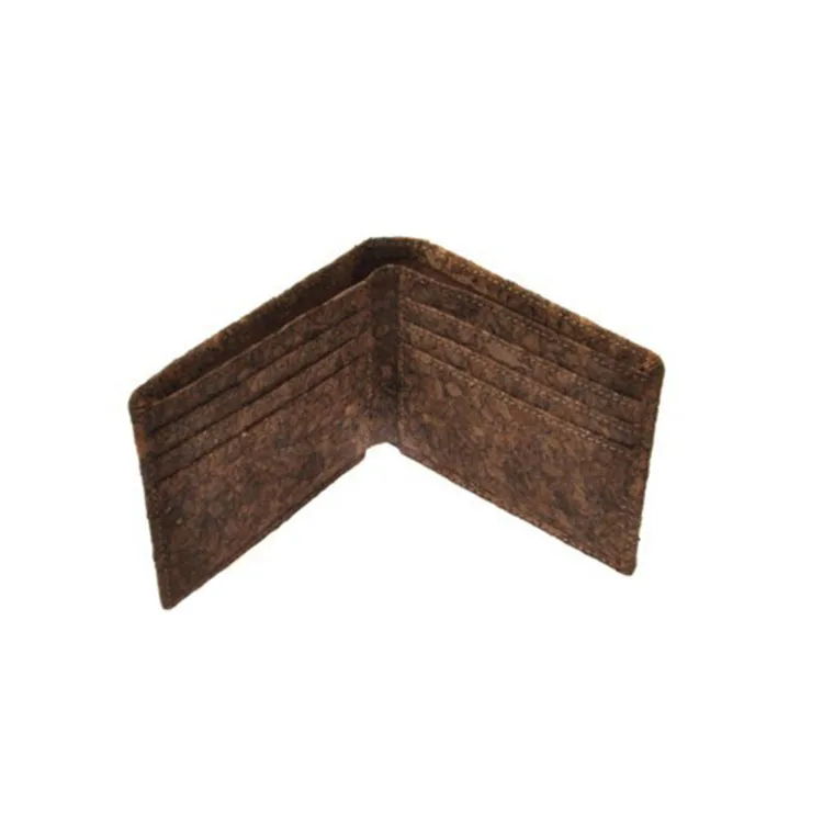 Custom Vegan Slim Unisex Purse RFID Leather Cork Wallet