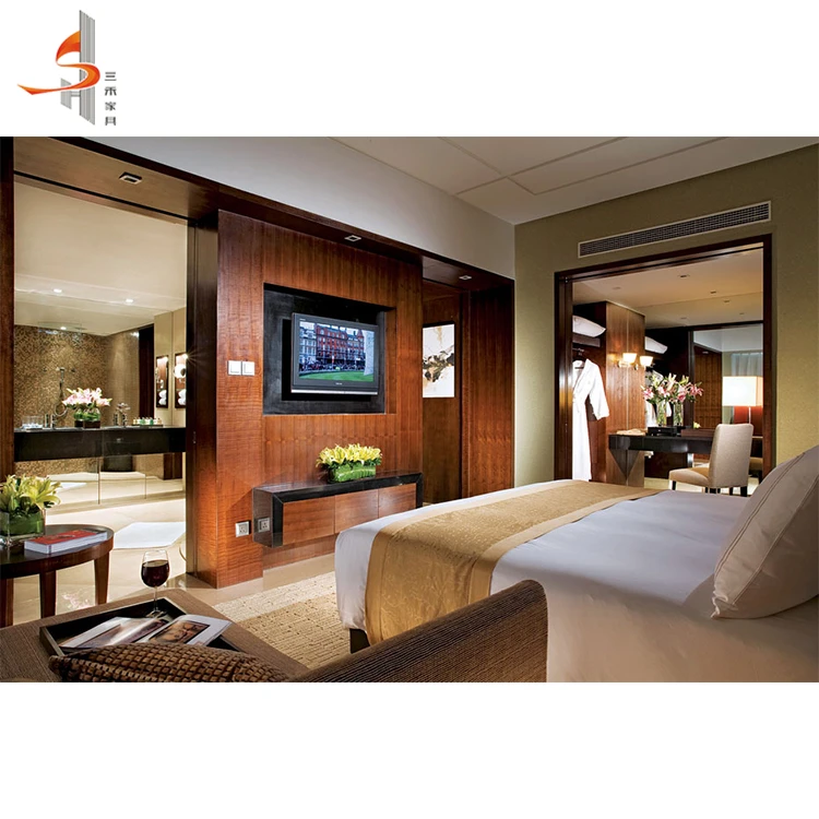 
5 star sheraton modern wooden hotel bedroom furniture 