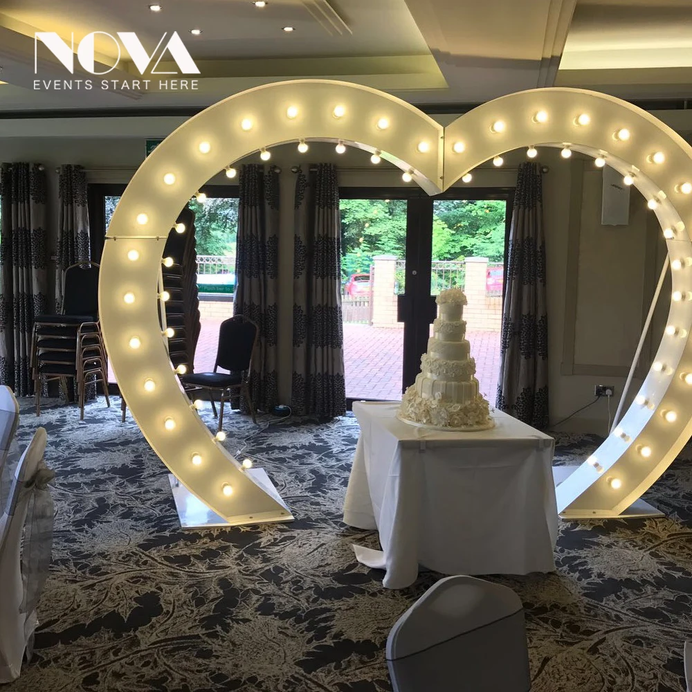 Outdoor Led Arch Loving Heart Shaped For Wedding Christmas Decoration