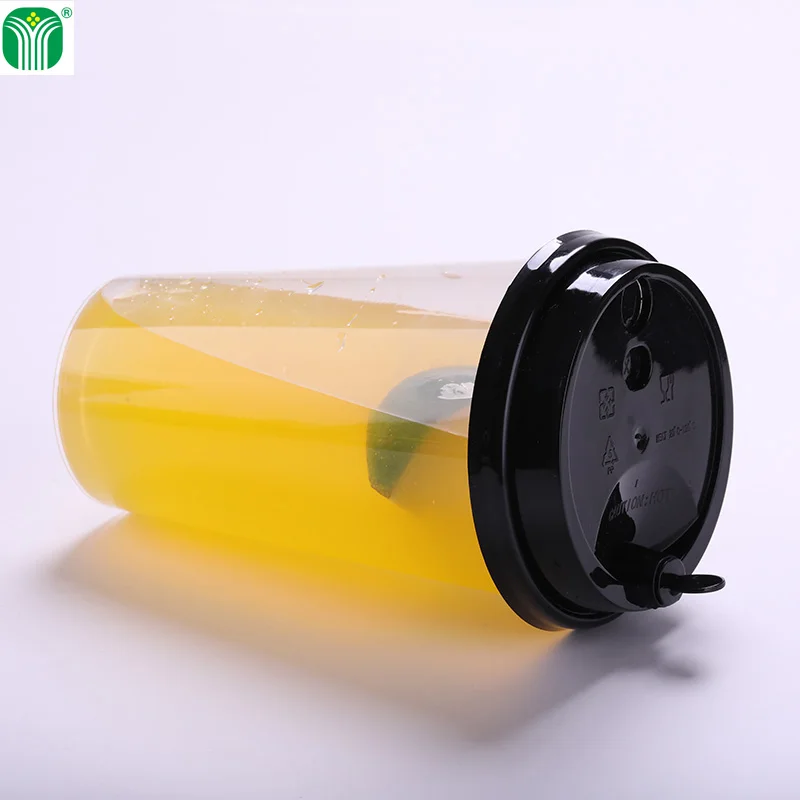 
custom logo print 24oz injection molding heat resistant disposable plastic cup for hot tea 