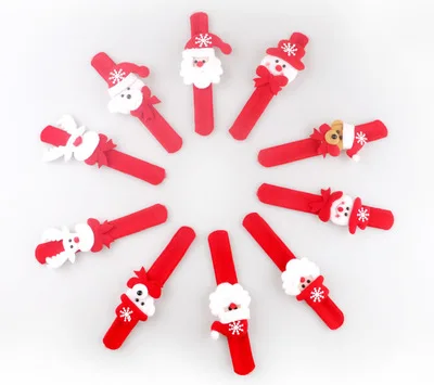 Christmas Promotional Wrist Decoration Toys Snowman Slap Bands