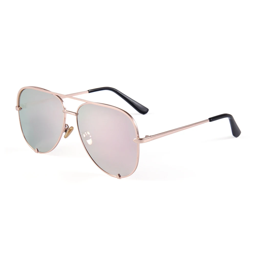 top selling women metal mirror lenses polarized outdoor sunglasses
