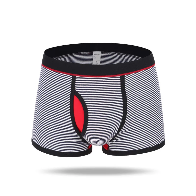 2019 Latest man underwear 95%cotton and 5%spandex mens stripe boxer briefs