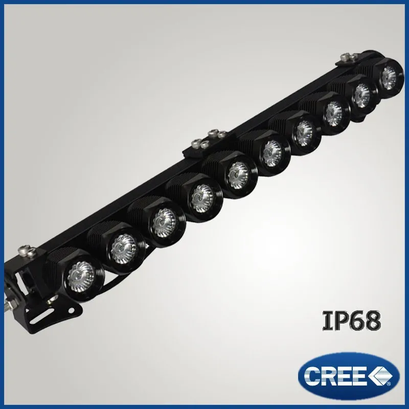 Hot auto parts 4x4 curv LED light bar 50 inch, single row LED light bar 50inch