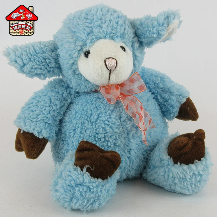 New designed fluffy lovely soft cotton plush sheep toy for babi doll