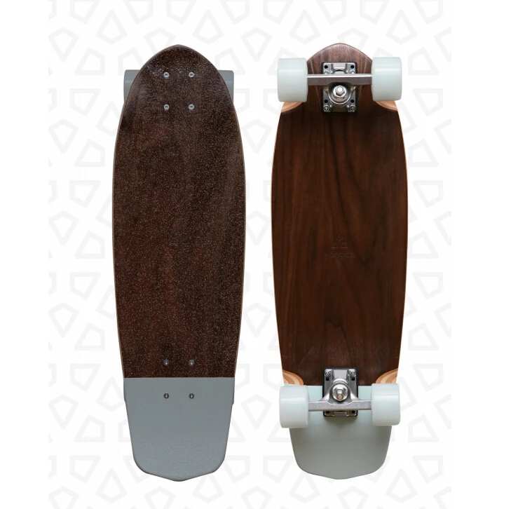 Mini Cruiser Canadian Maple and Black Walnut Cruising Wood Skateboard 28 inches Pro Skate Board AQ2106