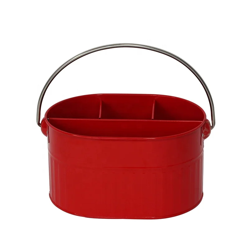 Hot sale flatware storage solution metal silverware organizer