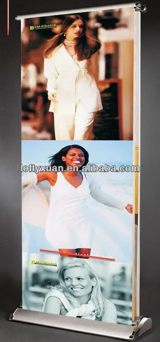 Display Frontlit Banner Fabric for Roll up&pop up by dye sublimation printing