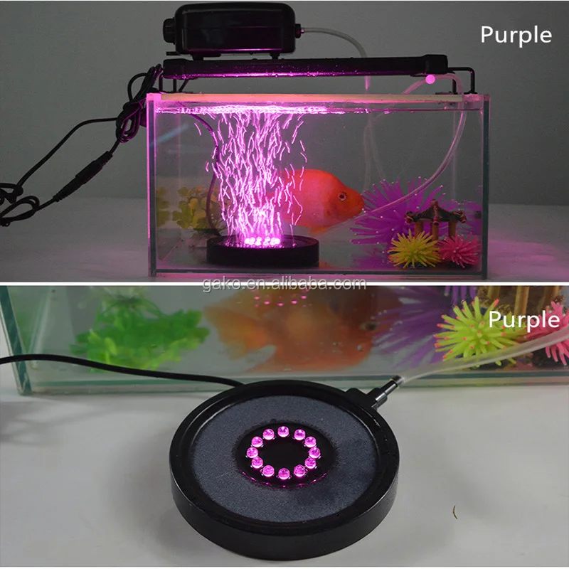 GAKO 11cm Led gas bubble ring light for Aquarium Fish Tank Decoration